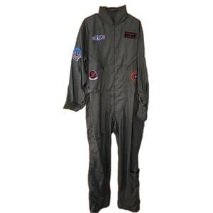 Men's Top Gun Goose Flight Suit Costume Adult XL Excellent Condition Leg Avenue